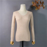 New 2022 Pullovers Skinny Chic Minimalist Bottoming Pink Tops Winter Spring Multi 9 Colors Women's Sweaters