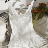 Cagano Special For Sexy Slings Ajan Skirts Hollow Mesh Lace Pyjamas
