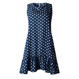 Casual Slim Thin Party O Neck Dot