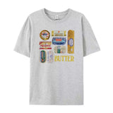 Retro Butter Graphic T-Shirt-Outfit