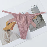 Lace Sexy Thong Women's Back Hot Bow Bikini Low-Waisted Breathable