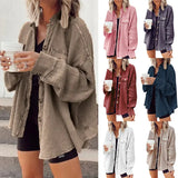 Fongt 2025 New Coat Fashion Casual Collar Pocket Splicing Irregular Shirt Jacket Woman