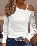 Autumn Simple Metal Buckle Shoulder Collar