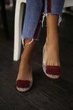 Print Tassels Flat Mules 1028-1-Outfit
