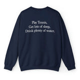 Back Graphic Quote Crewneck Sweatshirt-Outfit