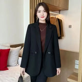Fongt Suit Jacket Female 2024 Spring And Autumn New Korean Version Slim Small Casual Temperament Small Suit Coat Female-Outfit