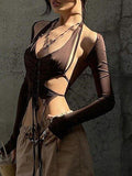 Long Sleeve Bolero Cami Set-Outfit