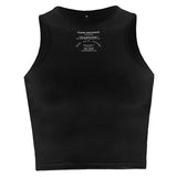 Slim Butterfly Embroidered Short Vest-Outfit