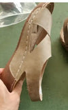 Fongt Sandals Women 25 Years Of Summer New Pine Cake Thick Soles With Skirts Casually Exposed Beach Sandals