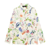 Spring Floral Printed Satin Loose Shirt 2342162-Outfit