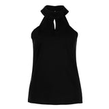 Sleeveless Halter Hollow Shirt Pullover Vest