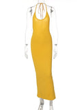 Backless Slim Sexy Maxi