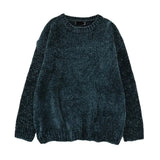 Chic Vintage chenille Cashmere Full sleeve Gold velvet