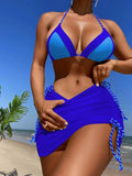 Fongt New 2024 Three-Piece Patchwork Bikini Women's