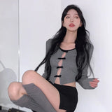 Women's long sleeves Thin style Round neck Women's knitwear Breathable-Outfit
