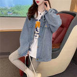 Fongt 2024 New Korean Version Loose Lazy Wind Cardigan Jacket Female-Outfit