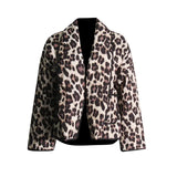Fongt Woman 2025 Spring New Fashion Temperament Personality Street Clip Loose Leopard-Print