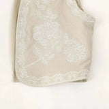 New V-Collar Leisure Embroidered Vest 6895023-Outfit