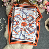 Short-Sleeved Positioning Flowers-Outfit