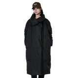 Luusen Is Designed For Sweet Over The Knee Jacket 90 White Duck Down Down Jacket-Outfit