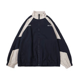Color Block Oversized Waterproof Jacket-Outfit