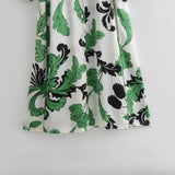 Spring Style Belt Printed Shirt Dress 2627123-Outfit