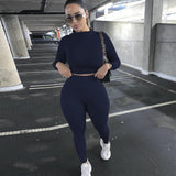 Fongt And Winter New Women's Casual Two-Piece Slim Long Sleeve Sports Suit-Outfit