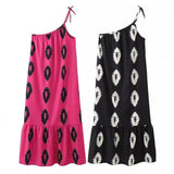 Printed Asymmetrical Dress 5107365 In Summer 2024-Outfit