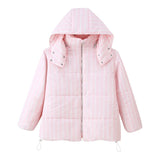 Fongt Women's Dress 2025 Explosion Fashion Casual Loose Hooded Collar Cotton Coat