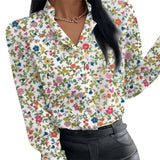 Collar Long Sleeve Office Lady