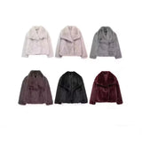 Fongt Winter New Women's Artificial Fur Effect Short Coat 4360240-Outfit