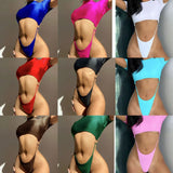 2024 New Solid Color Sexy Beauty Back-To-Back T-T-T-Swimsuit Bikini