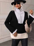 Zipper Knitted Pullover Women's Sweater Autumn Winter Long-sleeved Women Pullovers 2022 Fashion Turtleneck