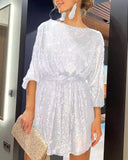 Festival Party Bright Crystal Pearl Dress