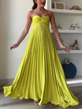 Fongt Women's Dress Solid Color Thoracic Skirt Skirt Sleeveless Fashion New Female 8060
