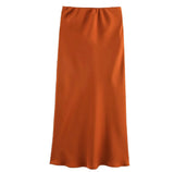 Fongt Women's Clothing INS Explosive Multi-Color Fashion Commuter Silk Stupor Feel Stubble Skirt