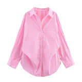 Fongt 2025 New Women's Fashion Simple Bat Sleeve Silk Shirt