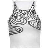 Slim Butterfly Embroidered Short Vest-Outfit