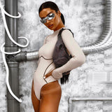 Fongt Summer Women's New Long Sleeve Round Neck Seamless Onesie Women's Hair-Outfit