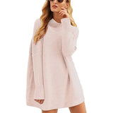 Fongt Only For Fashion Women's Top Jumper Turtleneck Loose Knit Sweater