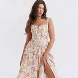 Floral Corset Midi
