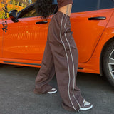 Sweatpants Women Basic Y2K Cargo Pants 2023 Striped Baggy Track Pants 90s Joggers Casual Streetwear Low Rise Harem