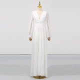 Fongt Temperament Famous Wind Dress Woman 2025 Summer New Fashion Elegant Style V Neck Lantern Sleeve High-End Long