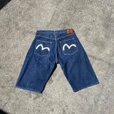 Shorts Y2K Pants Harajuku Hip-Hop Printed Baggy Denim Shorts Summer Neo-Gothic-Outfit
