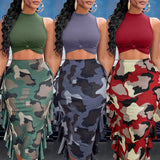 Fongt Style Women's Wear Ebaytemu2024 Spring And Summer Camouflage Fashion Suit-Outfit