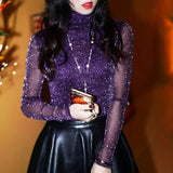 Sleeve Transparent Shining Elegant