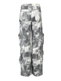 Women's Jeans High Waist Multi Pocket Loose Streetwear Camouflage Denim Cargo Pants Summer 2023 New-Outfit