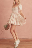 Gingham Babydoll Dress 703-1-Outfit