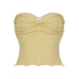 Fongt Cloth Forget Pure Lust Lace Lace Lace Word Collar Bow Folded Breast Sweet Spicy Sexy Body Repair