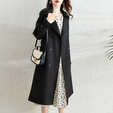 This Year Popular In The Long Style Versatile British Trench Coat Female Spring And Autumn Foreign Style Rice White Small Suit Coat-Outfit